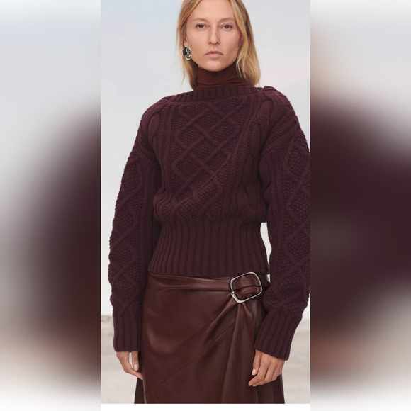 100% WOOL KNIT SWEATER - Picture 2 of 6